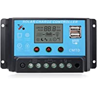 Sunix 20A 12V-24V Controlador de carga Inteligente Panel Solar- Parto USB- pantalla LCD protección de sobrecarga